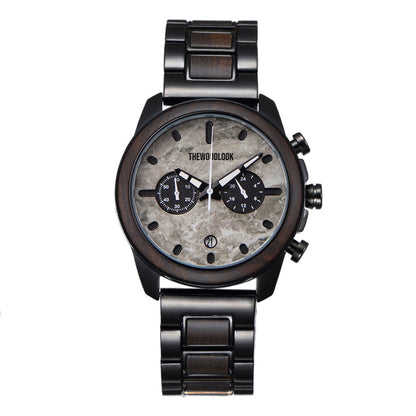 Pompei Chronograph Wood Watch