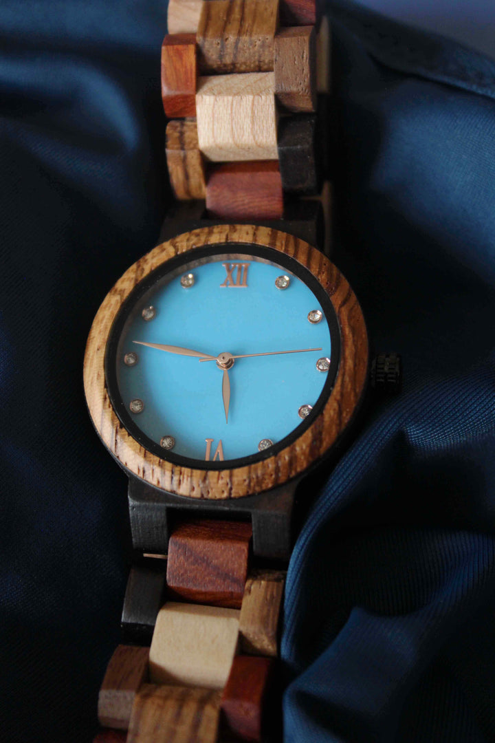 Santorini Wood Watch