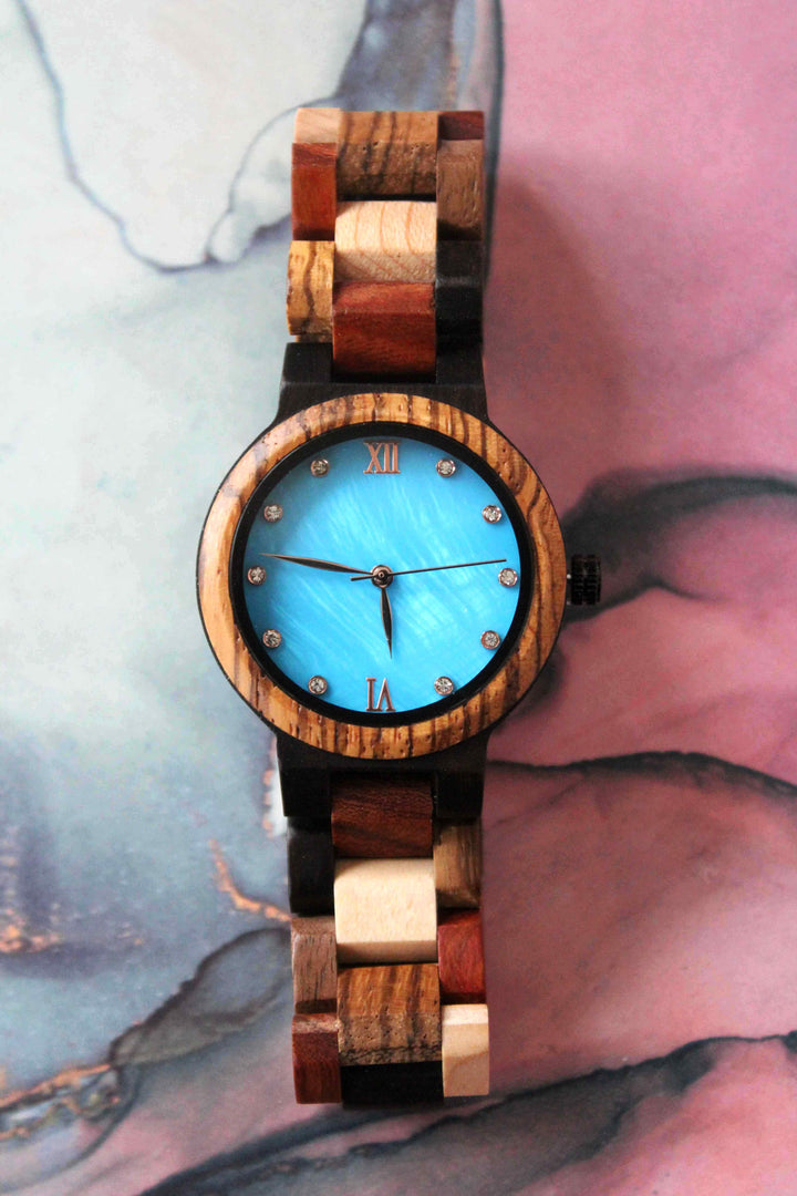 Santorini Wood Watch