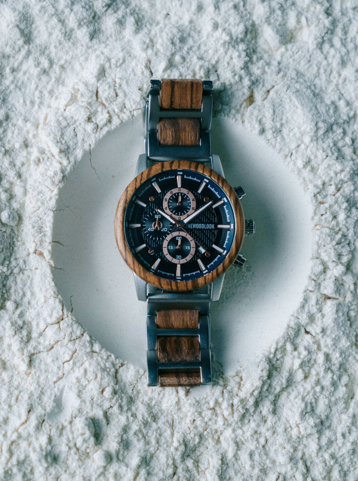 London - Chronograph Wood Watch