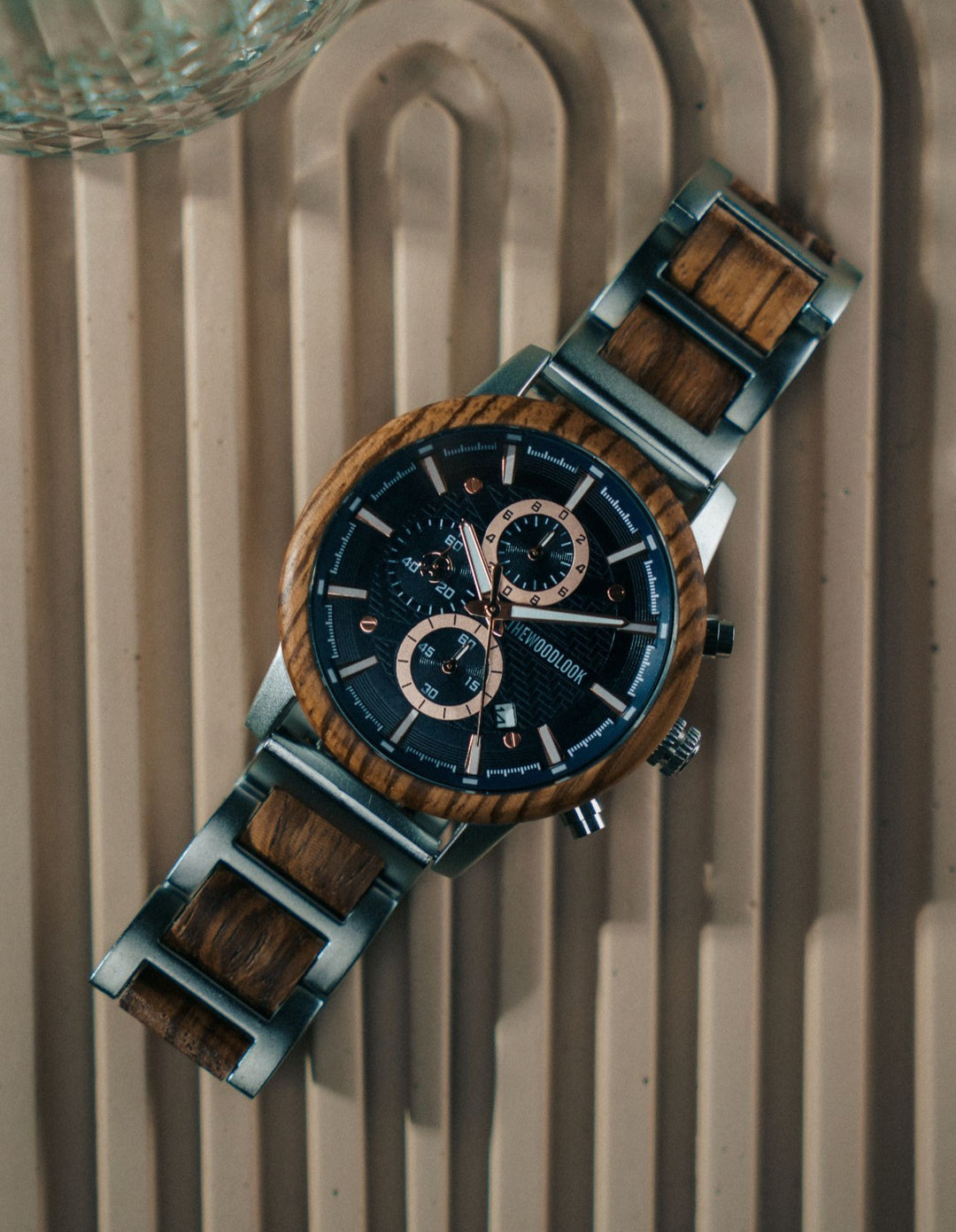 London - Chronograph Wood Watch