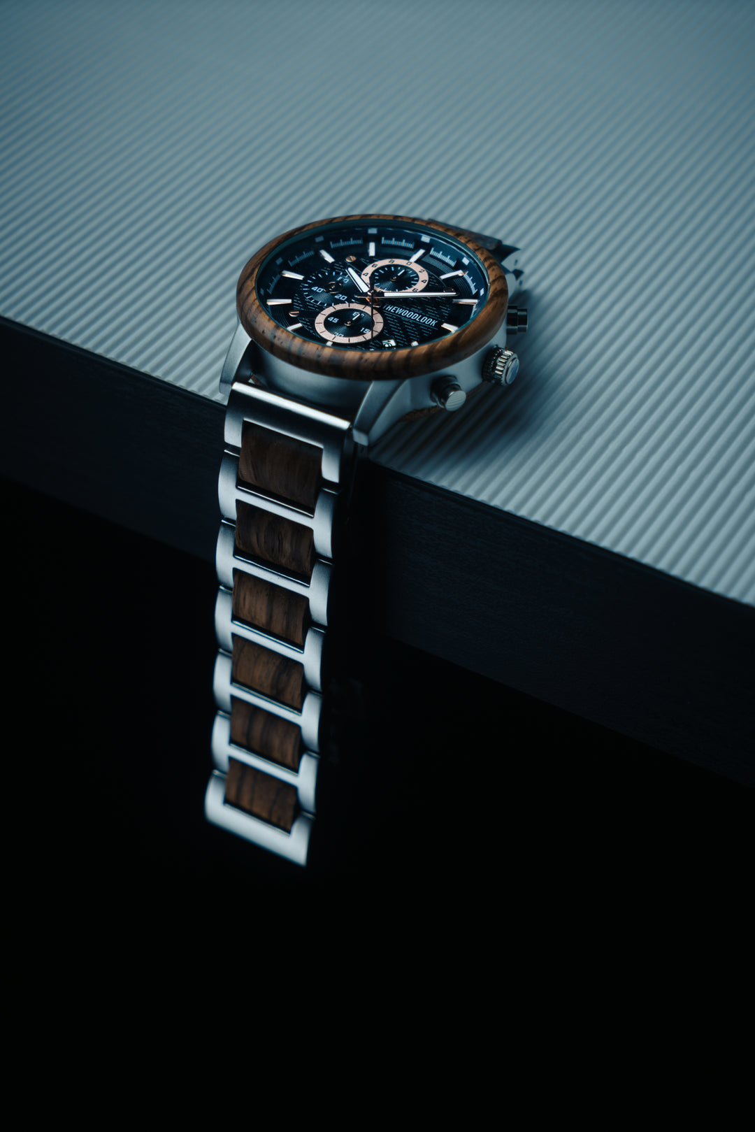 London - Chronograph Wood Watch